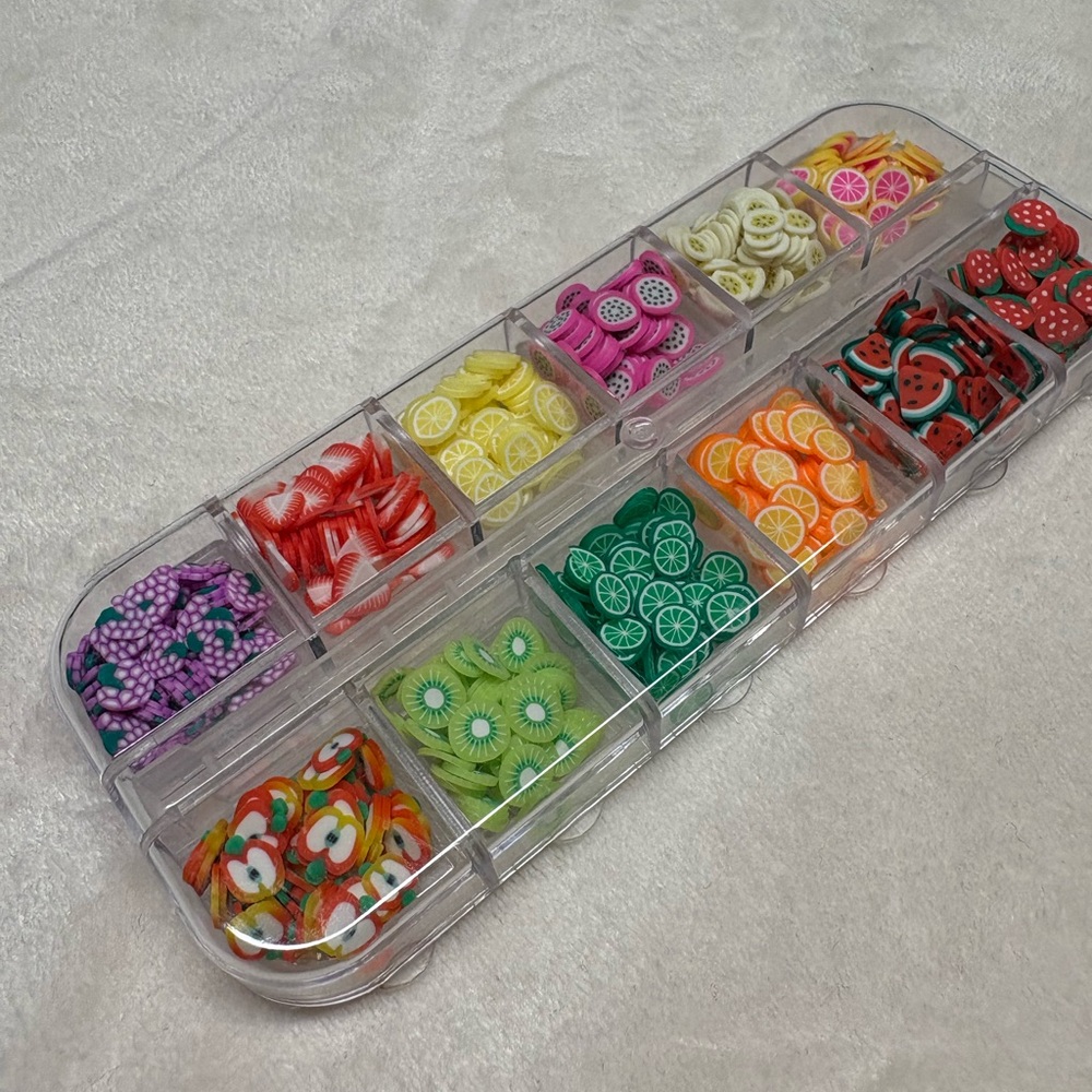 12-Grid Fruit Nail/Lash Decals